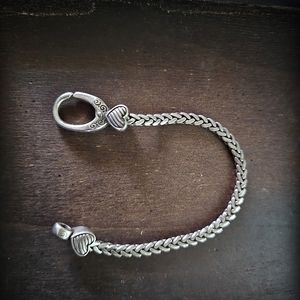 Brighton silver charm holder bracelet